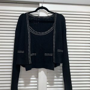 Jcrew tank and cardigan set. Size large